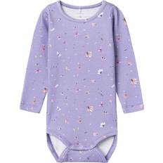 Sommerfugle Bodyer Børnetøj Name It Thurid L/S Body - Heirloom Lilac (13225640)