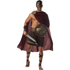 History Fancy Dresses California Costumes Spartan Warrior Adult Costume Red