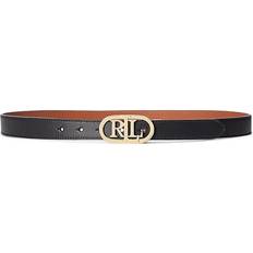 Lauren Ralph Lauren Belts Lauren Ralph Lauren Women's Logo Reversible Skinny Leather Belt Black/Tan Black/Tan