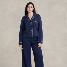 Polo Ralph Lauren Long-Sleeve Jersey Pajama Set in Navy