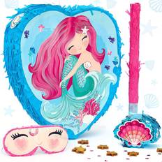 Piñatas JITTERYGIT Mermaid Pinata Themed Birthday Supplies Set Perfect Piñata Decorations Treasure Hunt & More!