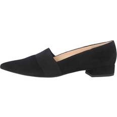 Ruskind Ballerinasko HOGL Komfortable Elastiske Pumps - Sort