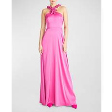 Evening Gowns - Viscose Dresses Priyanka Rosette Maxi Dress