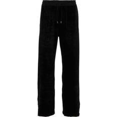 Saint Laurent Men Pants Saint Laurent Black Stretch Chenille Joggers Black