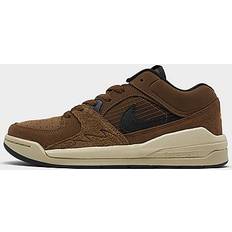 Brown Basketball Shoes Children's Shoes Jordan Air Stadium 90 Cacao Wow - Black/University Red