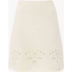 Röcke Chloé Beige Rib Miniskirt