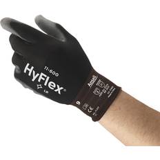 Industrial Disposable Gloves Ansell Ansell 11-600-9-BK HyFlex Lite Gloves, 9, Black/Gray Pack of 12