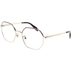 Glasses & Reading Glasses Alexander McQueen AM0338O 003 Men's Eyeglasses Rose Gold Size 54