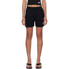 Unisex - XXS Shorts Alexander Wang Black Relaxed-Fit Shorts