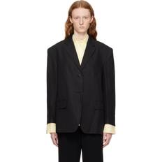 Linen - Women Jackets Theory Black Boxy Blazer XS-S