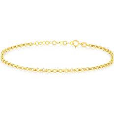 Rolo Link Bracelet in 14k Solid Gold