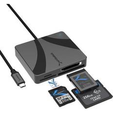 Speicherkartenleser Sabrent USB-C Multi-Kartenleser für CFexpress Typ B, CFast 2.0 und microSD/SD-Karten CR-C4PM