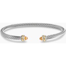 Gold Bracelets David Yurman Women's Cable Classics Color Bracelet with 18K Yellow Gold Citrine Citrine