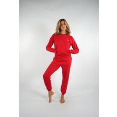 Ropa de dormir Fila Conjunto Pyjamas Cotton Brushed Fleece Stripes - Red