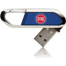 Memory Cards & USB Flash Drives Keyscaper Detroit Pistons Solid Design 32GB Clip USB Flash Drive