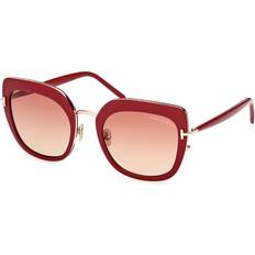 Tom Ford Red Sunglasses Tom Ford FT0945 VIRGINIA 66T Shiny Fuchsia