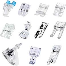 Sewing Machines ZKSM ZKSM 11 Pcs Presser Feet, Sewing Machine Presser Walking Feet Kit Compatible for Brother Babylock Janome Elna Toyota New Home and Low Shank Sewing Machines