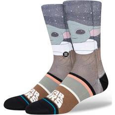 Men - Steps Socks Stance Adult Grogu by Jaz Crew Socks Grey