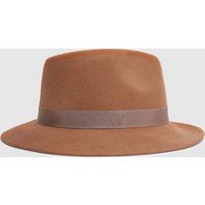 Reiss Hovedbeklædning Reiss Camel Ally Wool Fedora Hat