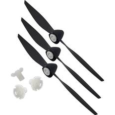 Top Race Propellers with Propeller Savers and Adapters for RC Planes, Grey