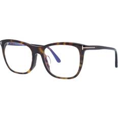 Tom Ford Tom Ford FT5672-F-B Dark Havana/Clear Rectangular Women 54mm