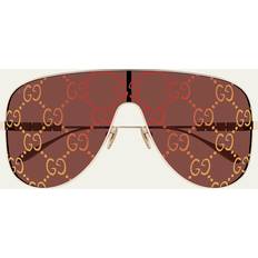 Gucci UV-beskyttelse - Unisex Solbriller Gucci Rose Gold Mask 003