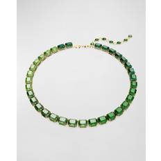 Jewelry Swarovski Millenia Gold-Tone Green Crystal Statement Necklace GREEN