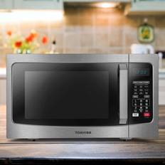 Countertop - Silver Microwave Ovens Toshiba 1.5 with Air Fryer Gray, Stainless Steel, Silver, Black