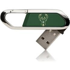 Memory Cards & USB Flash Drives Keyscaper Milwaukee Bucks Solid Design 32GB Clip USB Flash Drive