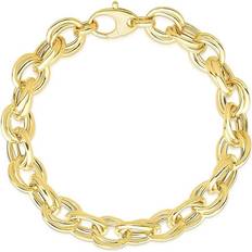 Italian Gold 14K Oval Link Bracelet