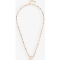 Givenchy Womens Rose Gold Brand-emblem Brass Necklace