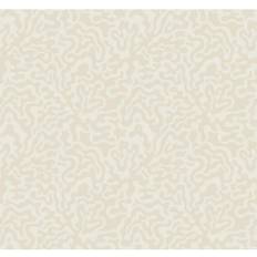 York Wallcoverings Beige and Metallic Nebulous Cloud Matte Non-Pasted Paper Wallpaper