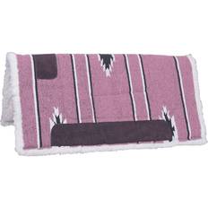 Fleece Saddles & Accessories Tough-1 Sierra Saddle Pad 30x30 Pink/Black