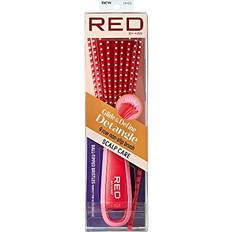 Red by Kiss Kiss Glide & Define Non-Slip Ball Tip Detangling Brush Scalp Care Hair Brush