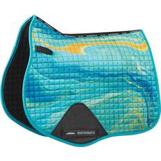 Orange Saddles & Accessories Weatherbeeta WB Prime Marble Swirl AP Saddle Pad Blue/Orange