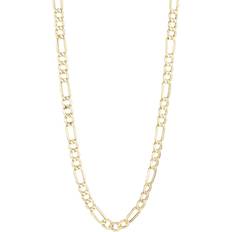 Royal Chain Classic Figaro Lite Curb Link Chain Necklace - Gold