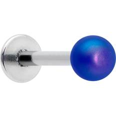 Blue Piercings Body Candy Gauge 5/16 Matte Blue Aurora Labret Monroe Lip Piercing Tragus 5/16