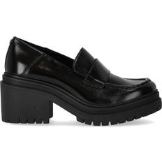Michael Kors Blokhæl Højhælede sko Michael Kors Læder Rocco Hælet Loafer Sko Dame - Sort