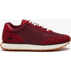 Lacoste Men's L-Spin Leather and Textile Sneakers Red