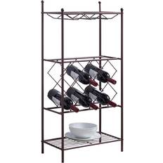 Bronze Wine Racks K&B Furniture Metal Stand Wine Rack