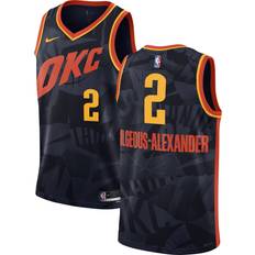 Nike NBA Oklahoma City Thunder Dri-fit City Edition Swingman Jersey Shai Gilgeous-alexander, College Navy/igloo