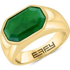 Effy Rings Effy Men's Goldplated Sterling Silver & Jade Ring