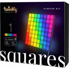 Twinkly Nero Strisce luminose Twinkly Squares Starter Kit 1 Master Tile + 5 Extension Tiles Striscia luminosa