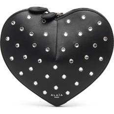 Alaïa Womens Noir Le Coeur Stud-embellished Cross-body bag