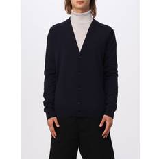 Blå - Unisex Trøjer Maison Margiela Cashmere Cardigan Sweater - Navy Blue