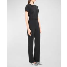 Short Jumpsuits & Overalls Theory Crewneck Tailored Jumpsuit Black