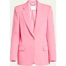 Wool Blazers Stella McCartney Wool Single-Breasted Blazer, Woman, Watermelon, Watermelon