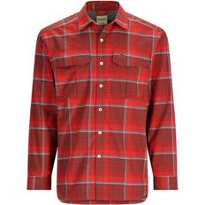 Simms ColdWeather Shirt -Cutty Red Asym Ombre Plaid-XXXL