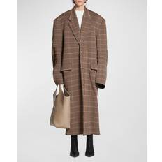 Balenciaga Unisex Coats Balenciaga Tailored Knitted Coat Beige Beige