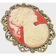 Women Brooches 2028 1928 Cameo Pin, Women's, Multicolor